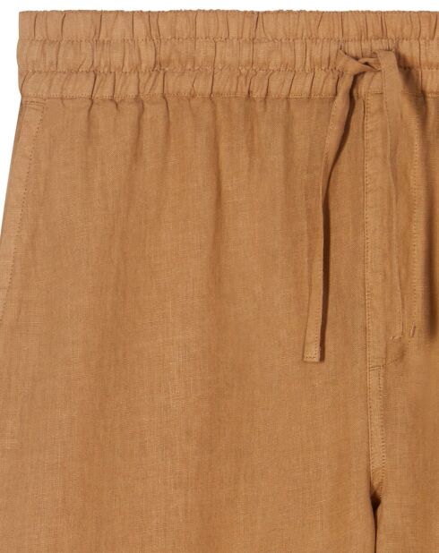 Pantalon 100% Lin Dante camel