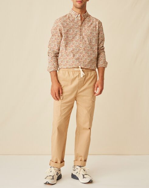 Dayan beige cargobroek