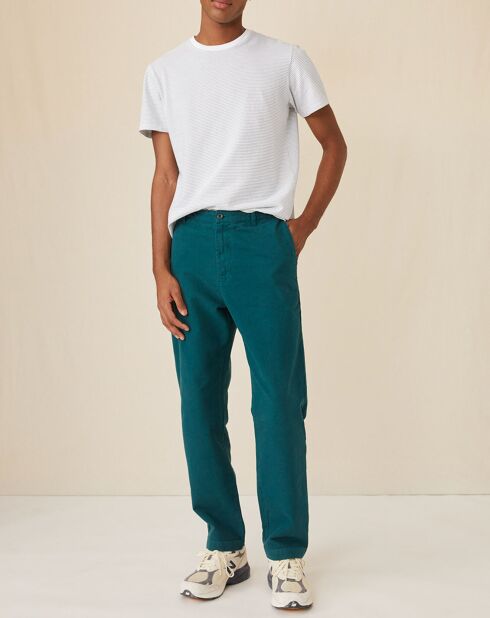 Pantaloni plissettati Diony fougère