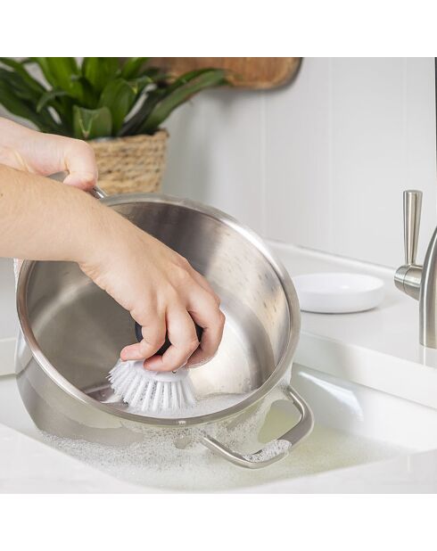 Brosse pour paume des mains blanche
