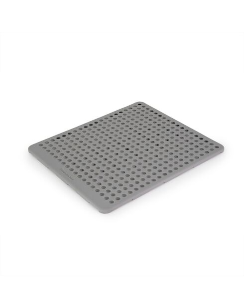 Tapis d'évier en silicone gris