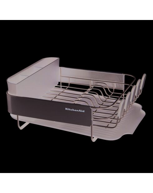 Égouttoir à vaisselle compact gris