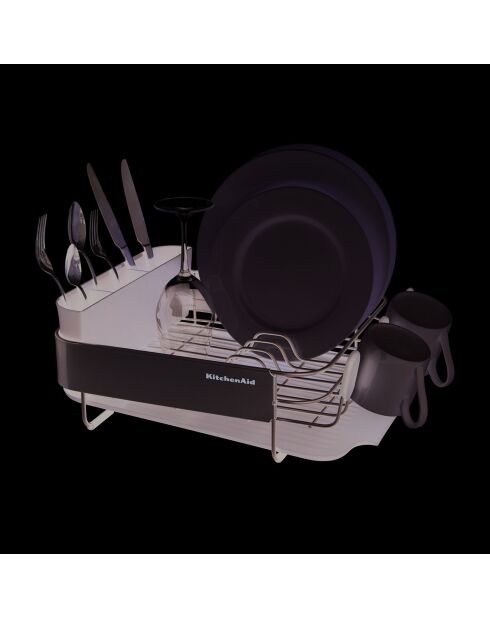Égouttoir à vaisselle compact gris