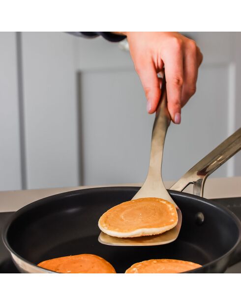 Spatule en acier inoxydable grise