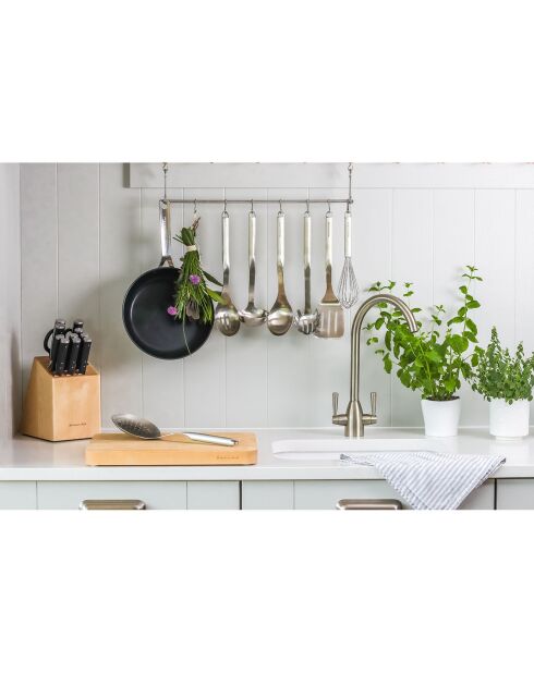 Spatule en acier inoxydable grise