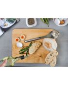 Cuillère à légumes en acier inoxydable grise