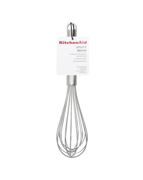Fouet en acier inoxydable gris