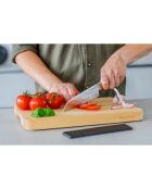 Couteau Santoku Gourmet noir/gris