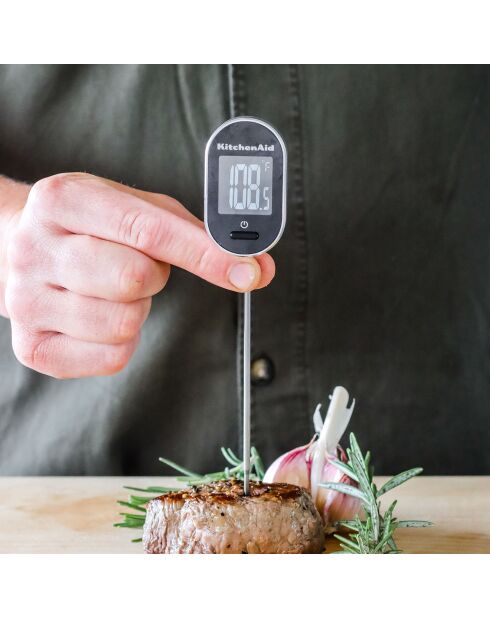Thermomètre digital pivotant -40°C à 250°C noir