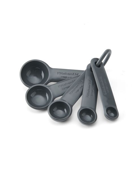 5 Cuillères à mesurer grises