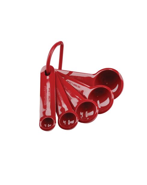 5 Cuillères à mesurer Universel rouges
