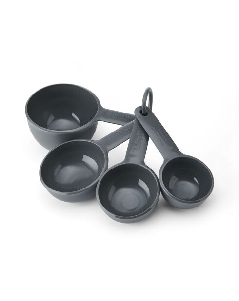 4 Cuillères à mesurer grises