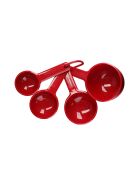 4 Cuillères à mesurer Universel rouges