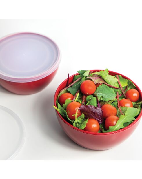 3 Bols mélangeurs Universel rouges