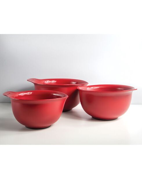3 Bols mélangeurs Universel rouges
