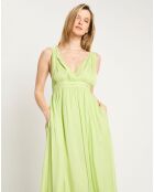 Robe longue dos nageur vert clair