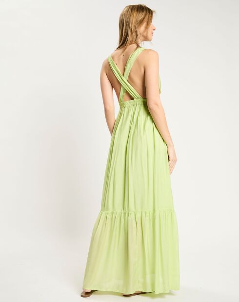 Robe longue dos nageur vert clair