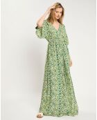 Robe longue Kimono verte