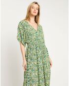 Robe longue Kimono verte