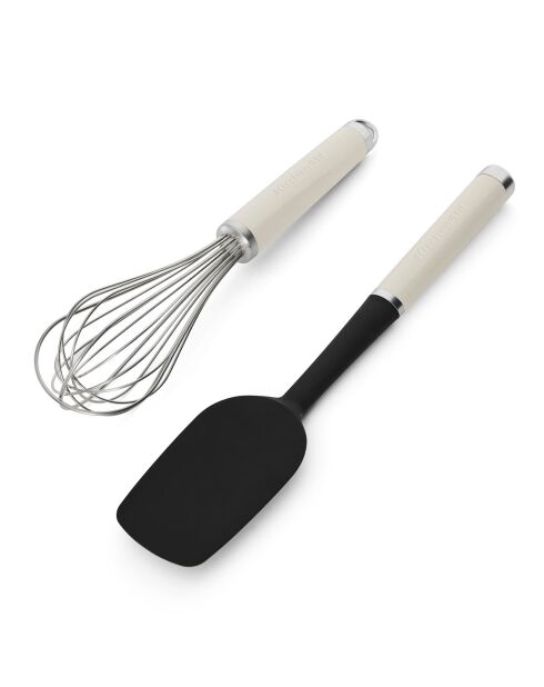 Set à pâtisserie fouet + spatule Core Line crème