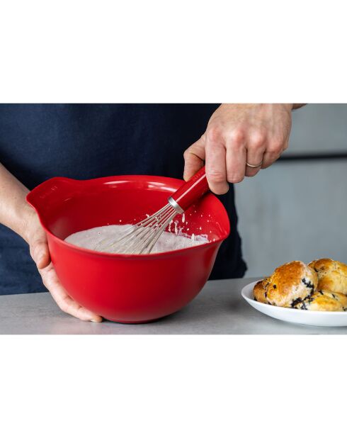 Set à pâtisserie fouet + spatule Core Line rouge