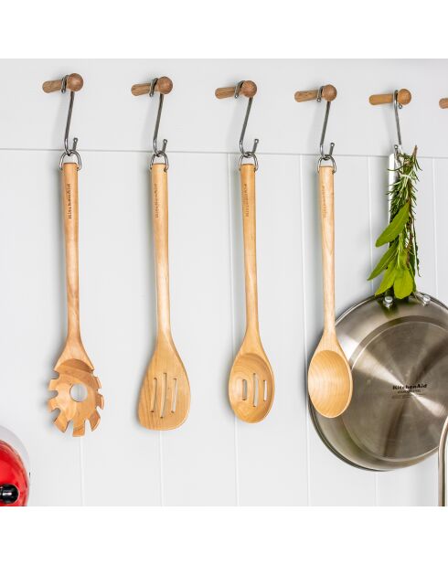 Cuillère à légumes en bois de bouleau marron