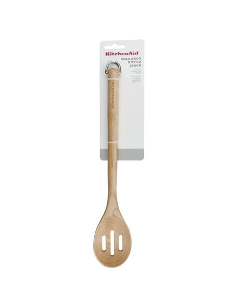 Cuillère à légumes en bois de bouleau marron