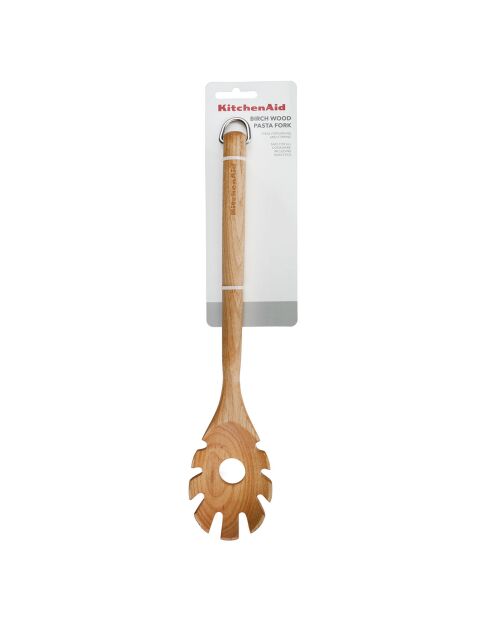 Cuillère à pâtes en bois de bouleau marron