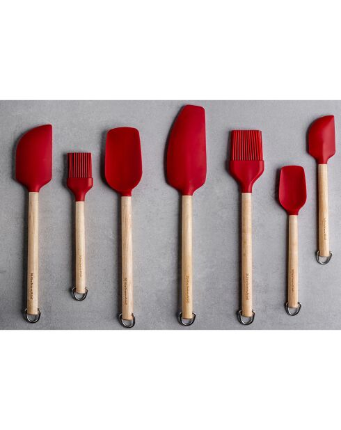 Spatule manche bois de bouleau rouge