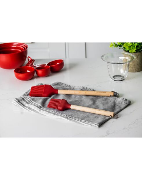 Pinceau à badigeonner manche bois de bouleau rouge