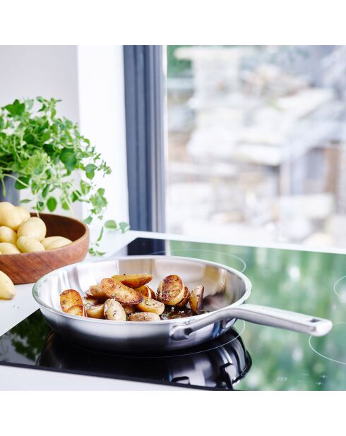 Sauteuse avec couvercle Multiply induction grise - D.24 cm