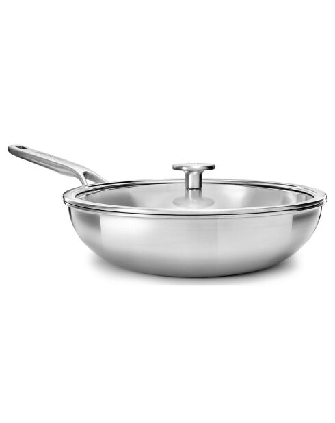 Wok avec couvercle Multiply gris - D.28 cm
