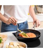 Poêle induction noire - D.24 cm