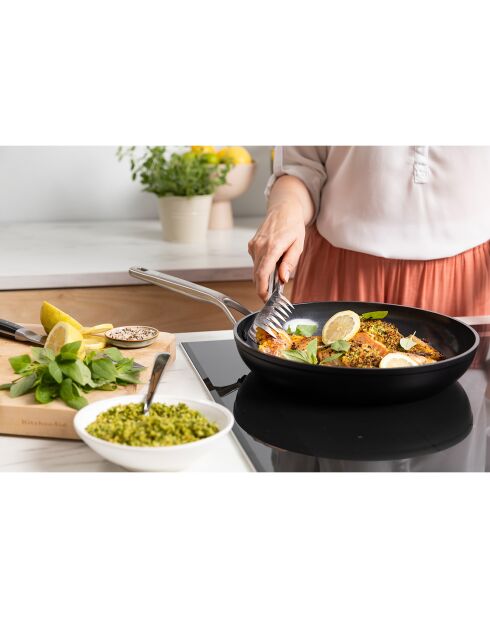 Poêle induction noire - D.30 cm