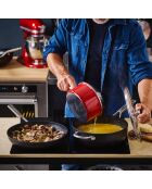 2 Poêles induction noires - D.20/28 cm