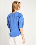 Top fluide bleu moyen