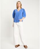 Top fluide bleu moyen