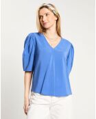 Top fluide bleu moyen