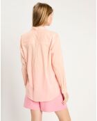 Chemise poche poitrine rose clair