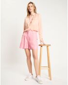 Chemise poche poitrine rose clair