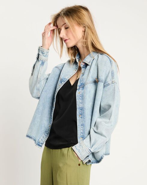 Veste en Jean Oversize bleu clair