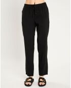 Pantalon Fluide Regular Fit noir