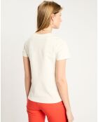 T-Shirt Print blanc