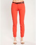 Pantalon Chino slim rouge