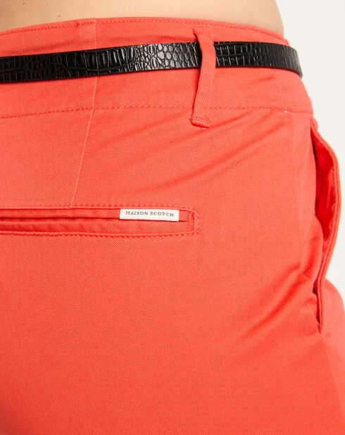 Pantalon Chino slim rouge