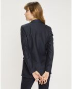 Veste Blazer Triple Bouton bleu foncé