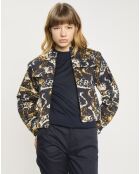 Bombers Manches Amovible Print Nuage nuit/multicolore