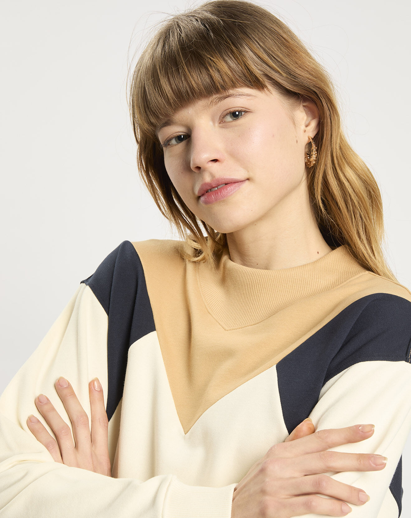 Sweat-shirt Femme Scotch & Soda Orange - Taille S - Coton 100% - Occasion Très Bon État