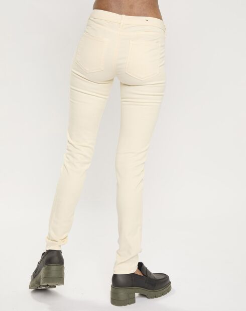 Pantalon skinny écru