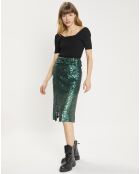 Jupe Sequin verte